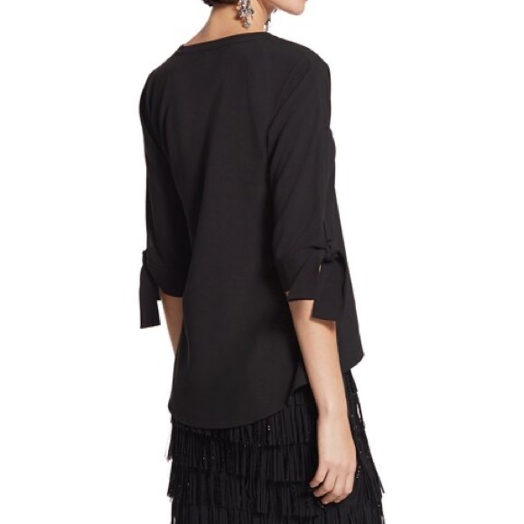 Chico’s Black Label Tie Sleeve Blouse - Sz. 2 - Picture 5 of 10